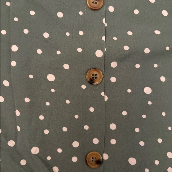 NWT Hayden Girls Polka Dot Buttoned Mini Dress - Picture 4 of 6